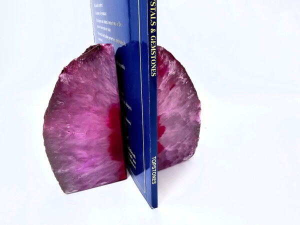 Agate Geode Book Ends (Pink) A - Image 2