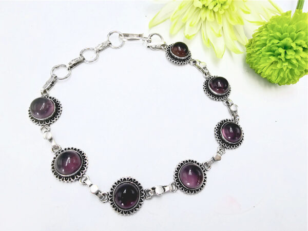 Amethyst Gem Bracelet Links