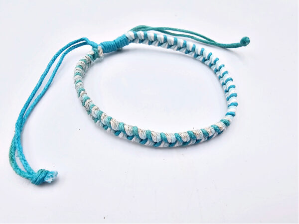 String Bracelet (Blue) Adjustable - Image 2