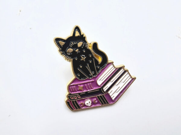 Black Cat Pin Badge