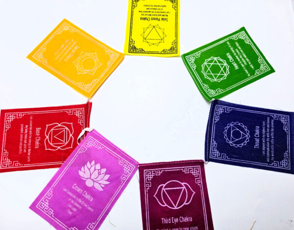 Seven Chakra Flags (Medium)