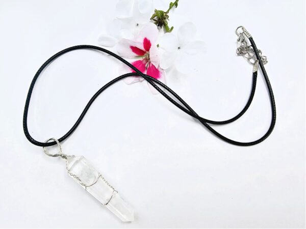 Clear Quartz Point Necklace (Wisdom & Clarity) - Image 2