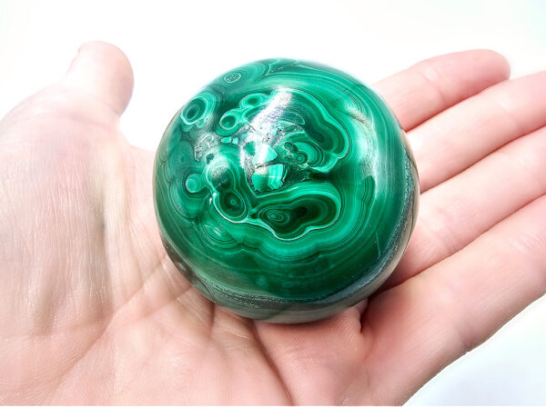 Green Malachite Polished Sphere A (256g)