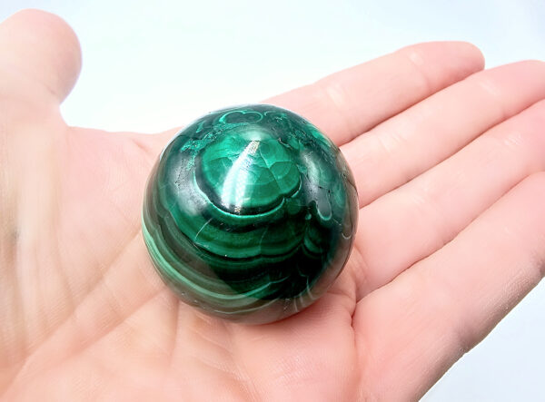 Green Malachite Polished Sphere E (98g)