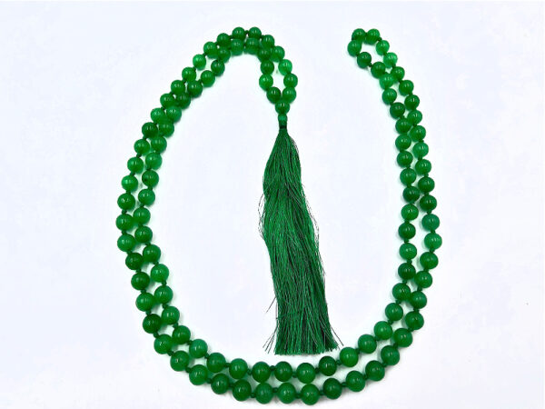 Mala Beads Green Jade