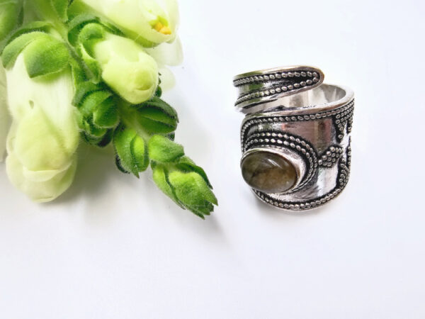 Labradorite Wrap Around Ring (Adjustable) - Image 2