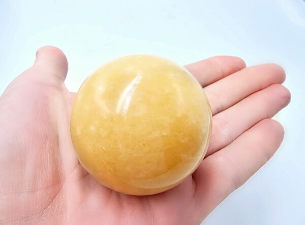 Honey Aragonite Sphere (170-200g)