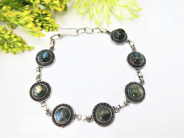 Labradorite Gem Bracelet Links