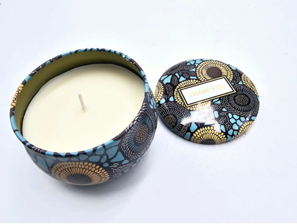 Scented Candle In A Tin (Thank You Flower)