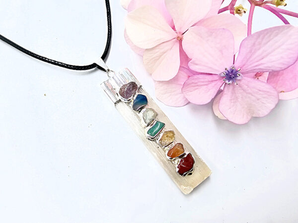 Selenite Charka Necklace