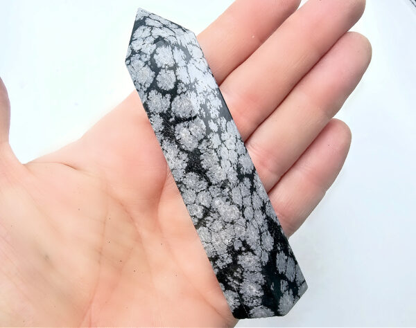 Snowflake Obsidian Point D (84g)