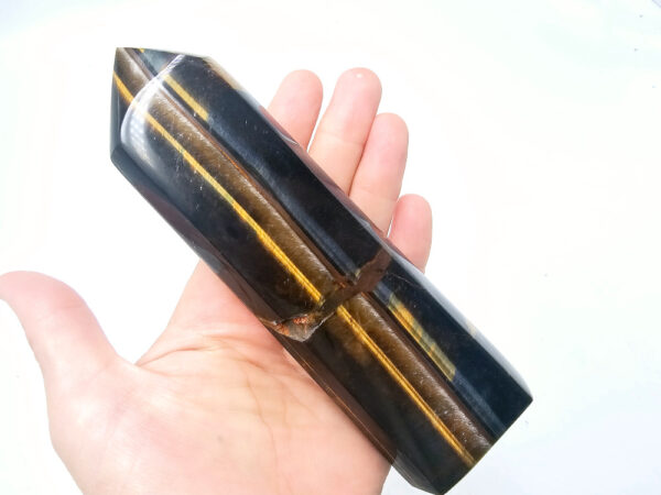 Tigers Eye & Crocidilite Polished Point D (314g) - Image 2