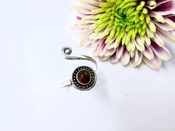 Spiral Ring Tigers Eye (Adjustable)