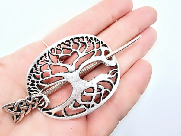 Tree of Life Hair Pin Oval - Image 2