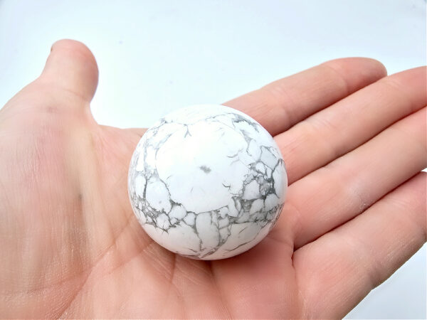 White Howlite Sphere B (84g)