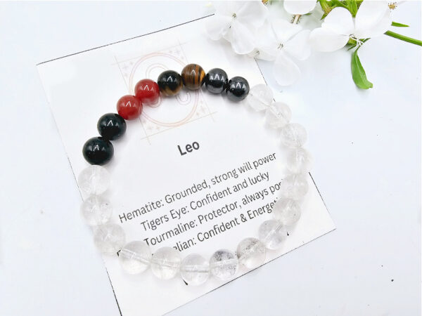 Leo Zodiac Gem Bracelet, jewellery, spiritual bangle