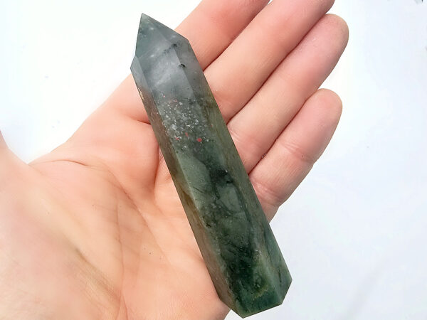 African Bloodstone Polished Point D (83g)