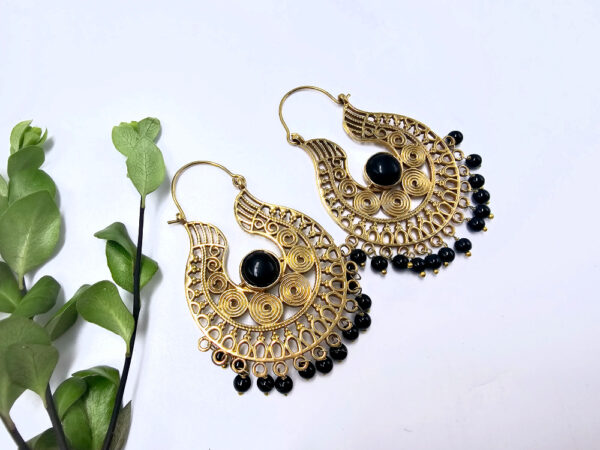 Bohemian Black Onyx Earrings