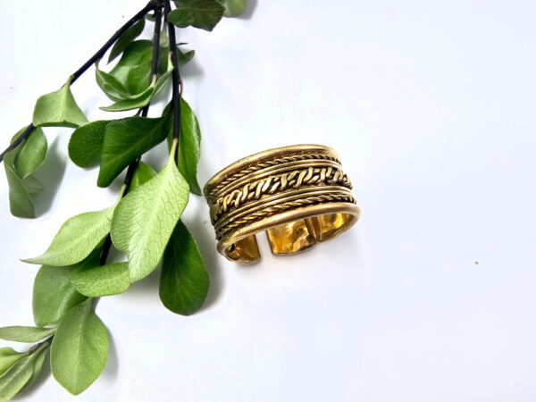 Brass Ring Braided (Adjustable)