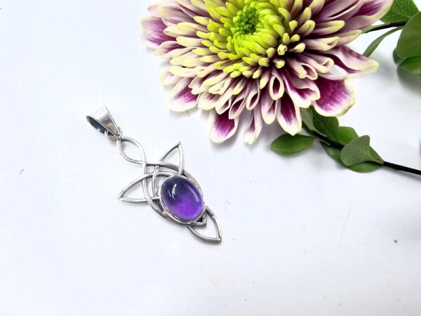 Celtic Amethyst Pendant (925 Silver)