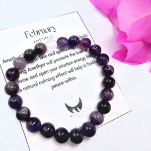 February Birthstone Bangles, crystal bangle, birthstones