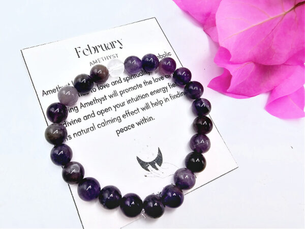 February Birthstone Bangles, crystal bangle, birthstones