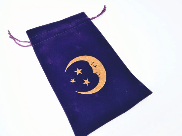 Tarot Card Bag Moon & Stars (Purple)