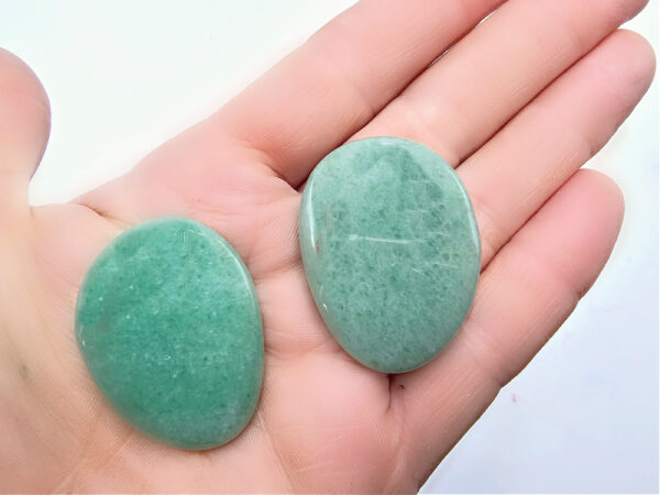 Green Aventurine Palm Stone Flat (4cm)