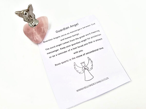 Guardian Angel Rose Quartz stone