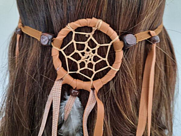 Hippie Dream Catcher Feather Headband - Image 2