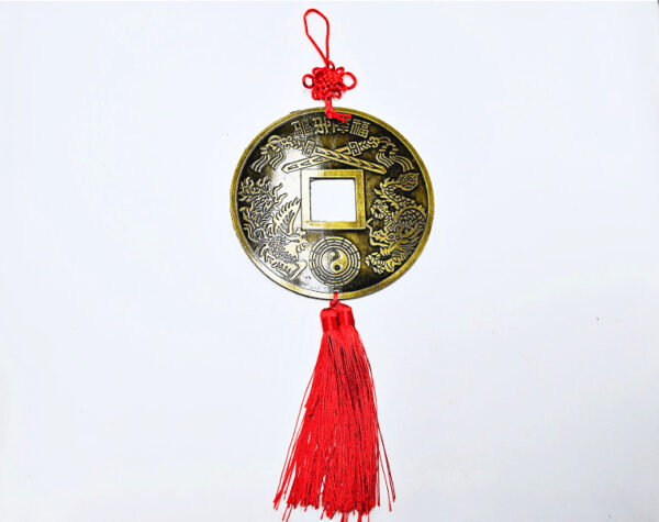 Lucky Hanging Chinese Coin Large (15cm) - Image 2