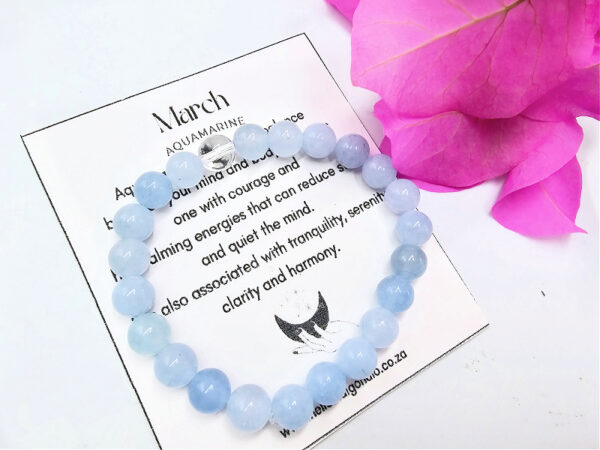 March Birthstone Bangle, Aquamarine, South Africa Jewellery shop