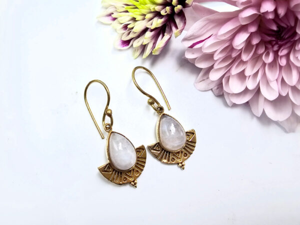 Moonstone Tribal Earrings