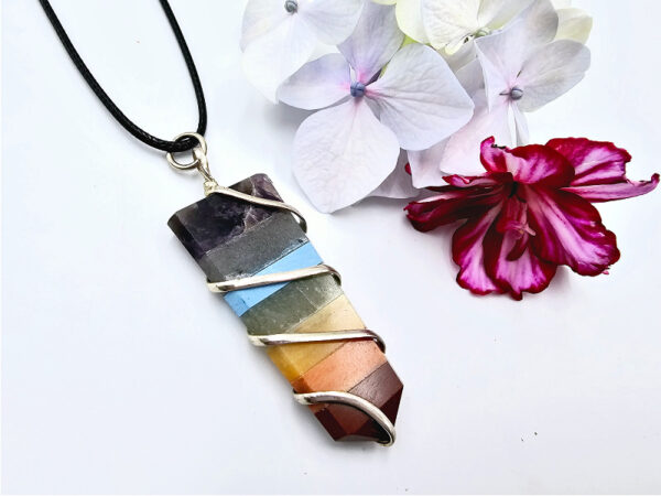 Chakra Necklace Wrapped