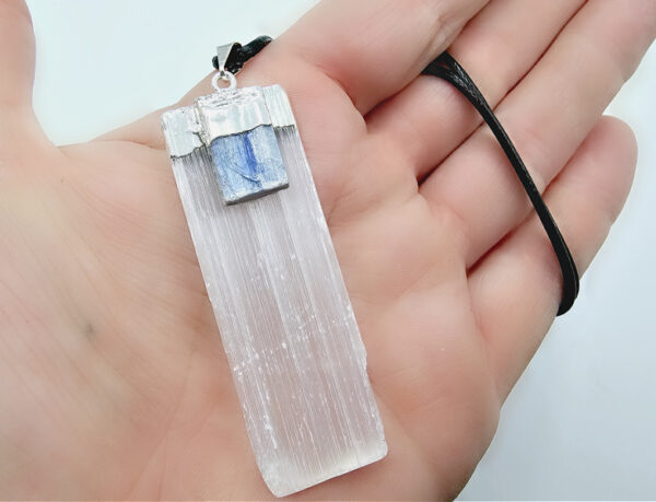 Selenite & Kyanite Necklace - Image 2