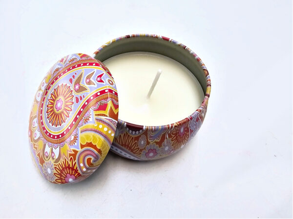 Scented Candle In A Tin (Orange Garden)