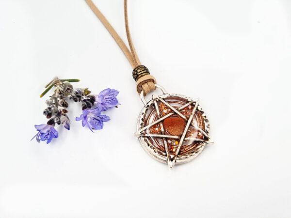 Pentagram Orgonite Necklace