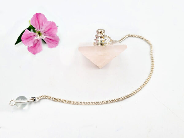 Rose Quartz Pyramid Pendulum