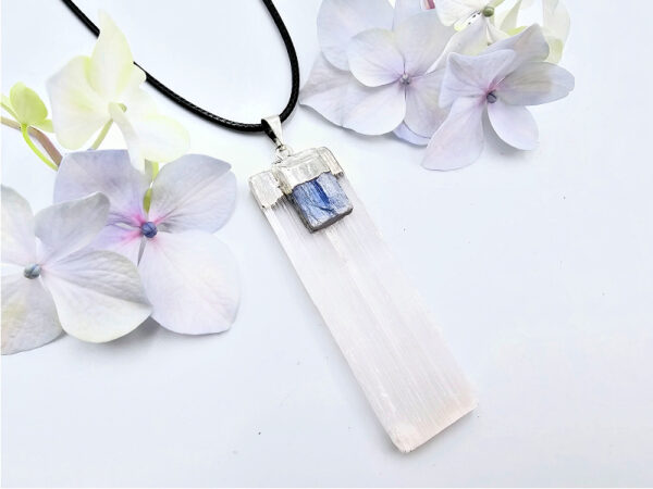 Selenite & Kyanite Necklace