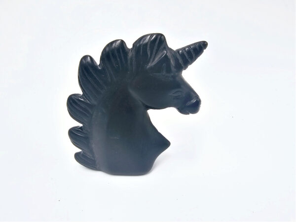 Black Obsidian Polished Unicorn