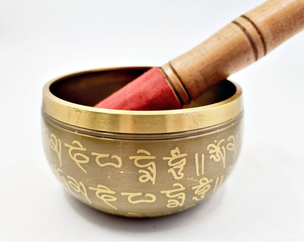 Brass Tibetan Singing Bowl Buddha (Small)