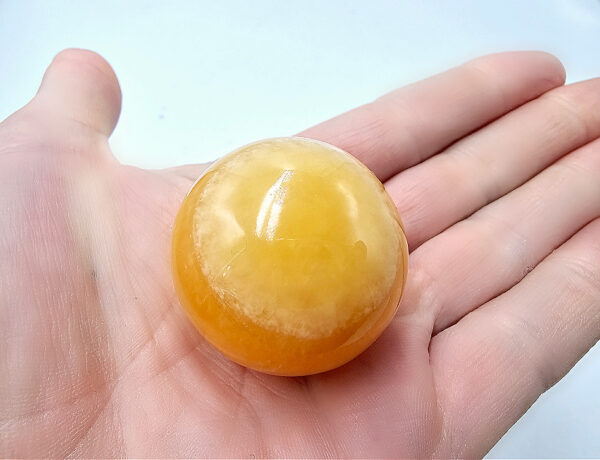 Honey Aragonite Sphere (75-85g)