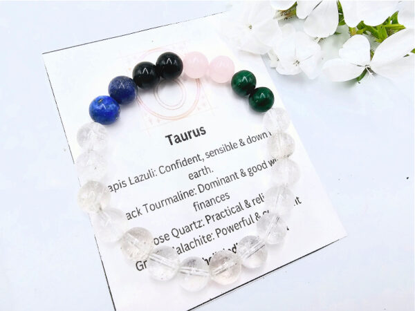 Taurus Zodiac Gem Bracelet, taurus, jewellery