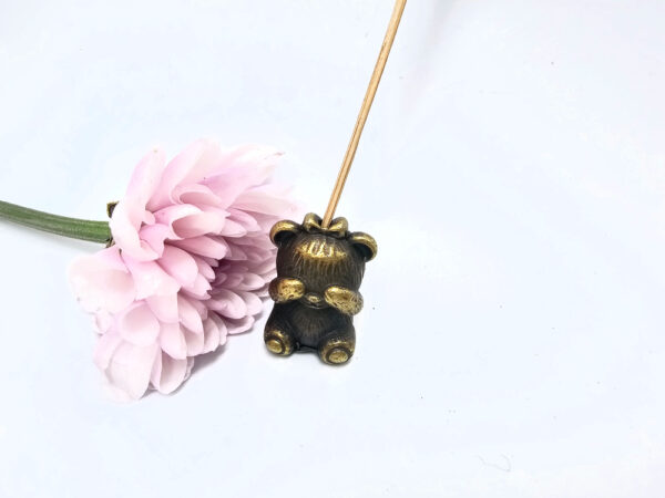 Teddy Bear Metal Incense Holder