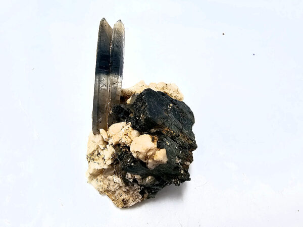 Aegirine Cluster L (42g) Smoky Quartz