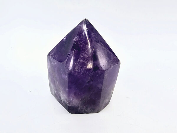 Chevron Amethyst Polished Point C (140g)